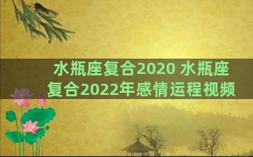 水瓶座复合2020 水瓶座复合2022年感情运程视频